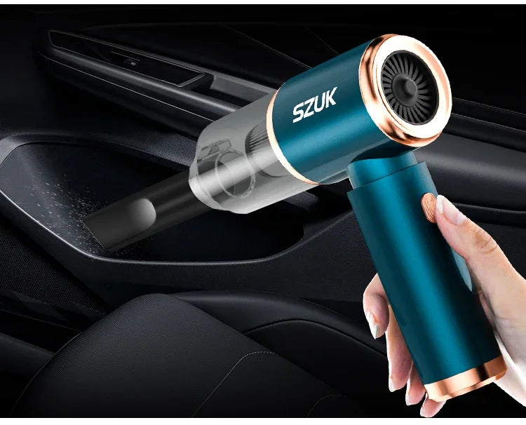 SZUK Mini Blower Car Vacuum Cleaner Powerful Cordless Cleaner Strong Suction Portable Car Vacuum Cleaner Turbo Fan Air Blower
