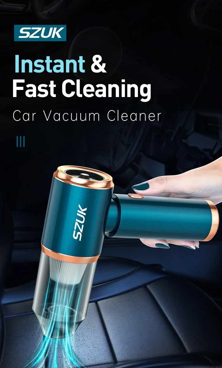 SZUK Mini Blower Car Vacuum Cleaner Powerful Cordless Cleaner Strong Suction Portable Car Vacuum Cleaner Turbo Fan Air Blower
